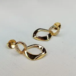 BRINCO ARGOLA DUPLA PENDURADA