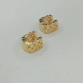 BRINCO ARGOLA QUADRADA INSPIRAÇÃO BVLGARI