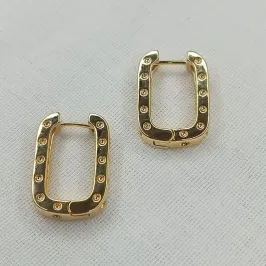 BRINCO ARGOLA RETALGULAR DETALHADA