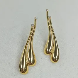 BRINCO DUAS GOTAS COMPRIDAS