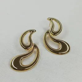 BRINCO DUAS GOTAS VAZADO