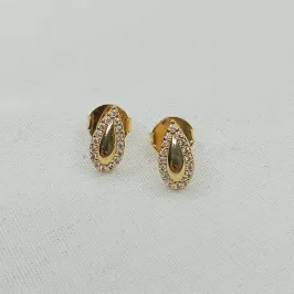 BRINCO GOTA CRAVEJADO C/ MEIO LISO
