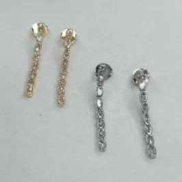 BRINCO ZIRCONIA BAGUETE PENDURADO