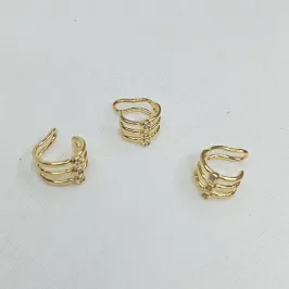 PIERCING TRES FIOS COM ZIRCONIAS