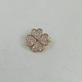 PINGENTE TREVO CRAVEJADO PARA PULSEIRA