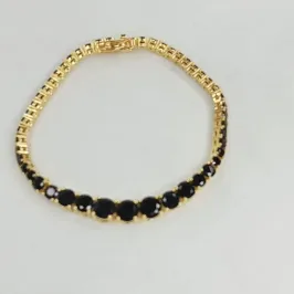 PULSEIRA COM ZIRCONIAS PRETAS