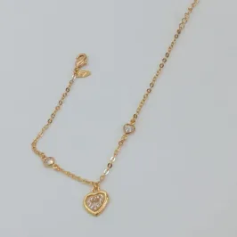 PULSEIRA TIFANNY COM PINGENTE CORACAO CRAVEJADO
