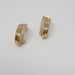 BRINCO DOIS FILETES LISO UM CRAVEJADO