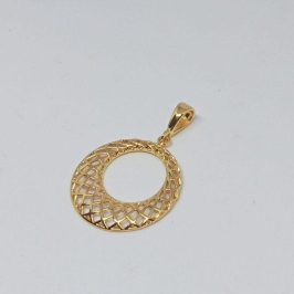 PINGENTE REDONDO VAZADO REDE