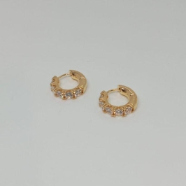 BRINCO ARGOLA CRAVEJADO ZIRCONIA