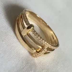 ANEL 2 FIOS LISO 1 CRAVEJADO