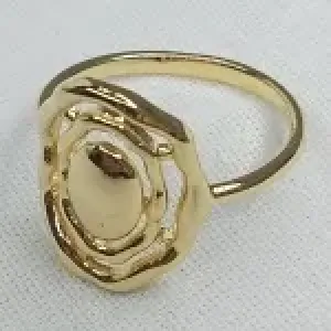 ANEL CHAPA LISA E DUAS VOLTAS ORGANICAS