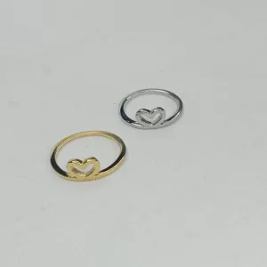 ANEL CORAÇÃO VAZADO