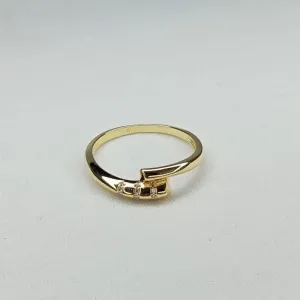 ANEL DUAS ASTES COM ZIRCONIA