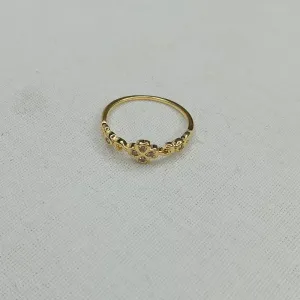 ANEL FLOR EM ZIRCONIAS