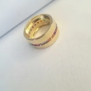 ANEL LARGO ZIRCONIA COLORIDA