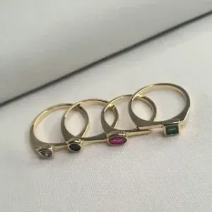 ANEL PEDRA VARIAS CORES