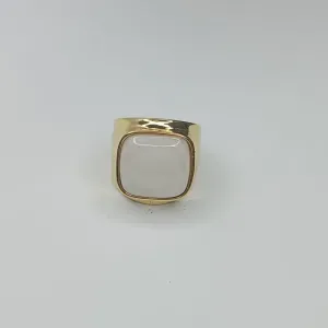 ANEL QUADRADO MADRE PEROLA