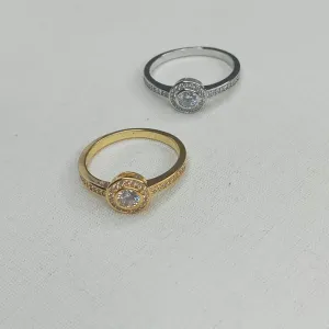 ANEL REDONDO COM PEDRA E ZIRCONIA