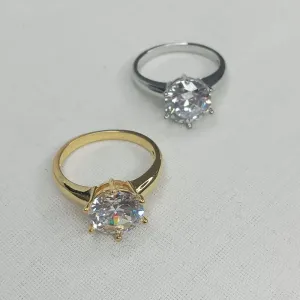 ANEL SOLITARIO ZIRCONIA