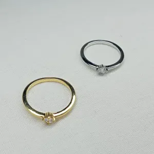 ANEL SOLITARIO ZIRCONIA