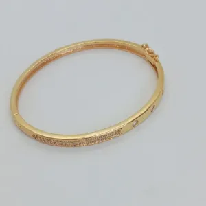 BRACELETE  1/2 CRAVEJADO C/5 ZIRCONIAS