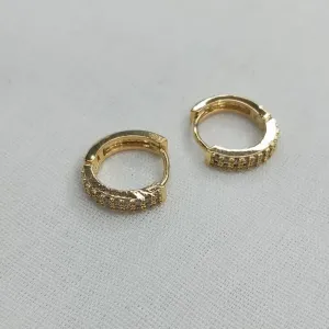 BRINCO ARGOLA CLIQUE DUAS FILEIRAS CRAVEJADAS