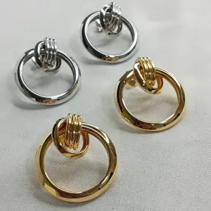 BRINCO ARGOLA COM BASE ARAMADA