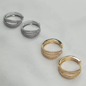 BRINCO  ARGOLA FIOS CRAVEJADOS