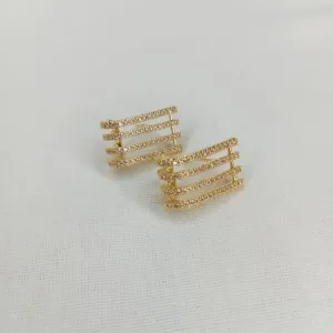 BRINCO QUATRO ASTES EM ZIRCONIA