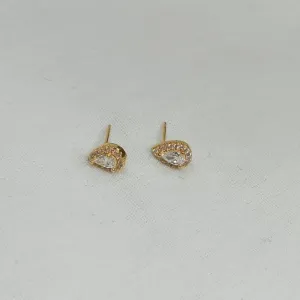 BRINCO ZIRCÔNIA GOTA CRAVEJADO P