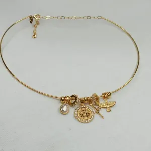 GARGANTILHA ARO COM PINGENTES