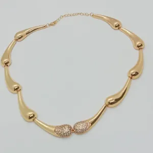 GARGANTILHA GOTAS  C/ PONTA CRAVEJADA