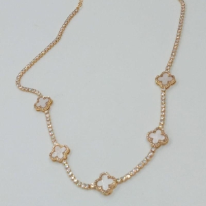 GARGANTILHA VANCLEFF RIVIERA PRETO / MADRE/ VERMELHO