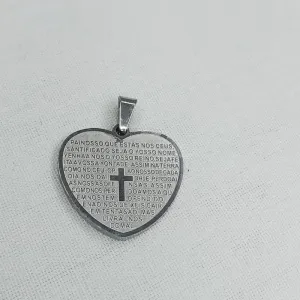 PINGENTE CORAÇÃO PAI NOSSO