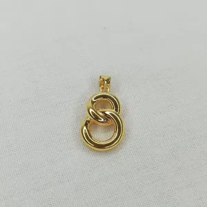 PINGENTE DOIS CIRCULOS ENTRELAÇADOS