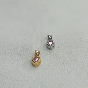 PINGENTE INFANTIL CORAÇAO ROSA