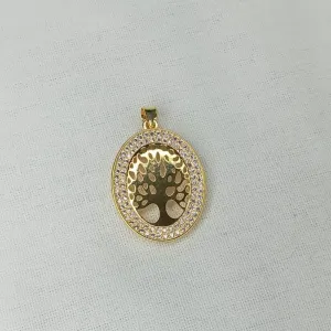 PINGENTE OVAL ÁRVORE