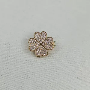 PINGENTE TREVO CRAVEJADO PARA PULSEIRA