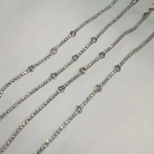 PULSEIRA RIVIEIRA COM TRES ZIRCONIAS