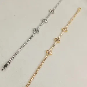 PULSEIRA RIVIERA C/ TRES TREVOS CRAVEJADOS