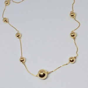 GARGANTILHA BOLA DOIS TAMANHOS DE BOLA 60 CM