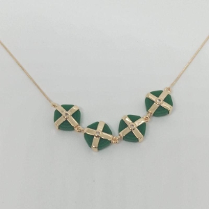 GARGANTILHA  REDONDO C/ DETALHE EM X