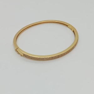 BRACELETE CRAVEJADO 2 FILEIRAS DE ZIRCONIA