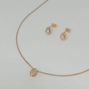 CONJUNTO VENEZIANA ZIRCONIA GOTA