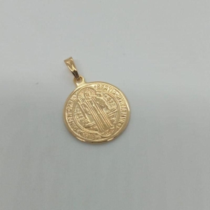 PINGENTE MEDALHA SAO BENTO LISA GRANDE