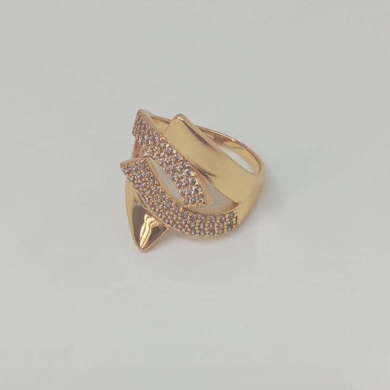 ANEL DUAS PARTES CRAVEJADAS DUA LISAS