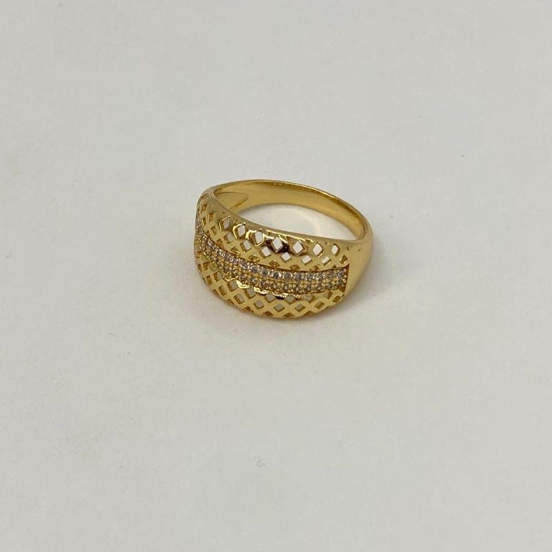 ANEL VAZADO C/ MEIO CRAVEJADO