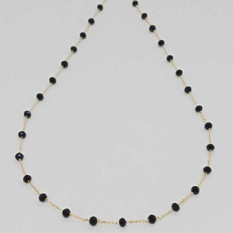 GARNTILHA ESFERAS BRIOLE  PRETO 45 CM