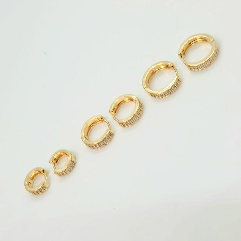 BRINCO TRIO ARGOLA ZIRCONIA